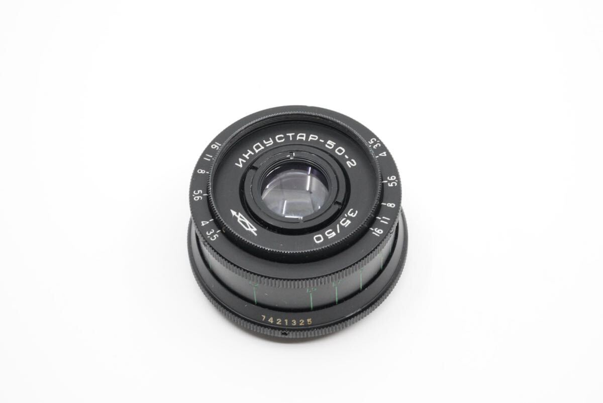 分解清掃済 Industar-50-2 50mm f3.5 M42マウント インダスター50-2 オールドレンズ 単焦点 パンケーキレンズ 26