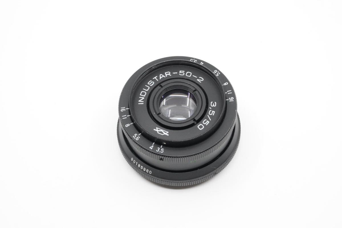 分解清掃済 Industar-50-2 50mm f3.5 M42マウント インダスター50-2 オールドレンズ 単焦点 パンケーキレンズ 27