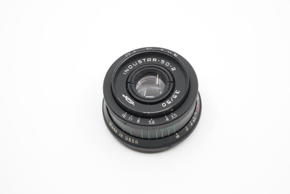 分解清掃済 Industar-50-2 50mm f3.5 M42マウント インダスター50-2 オールドレンズ 単焦点 パンケーキレンズ 30