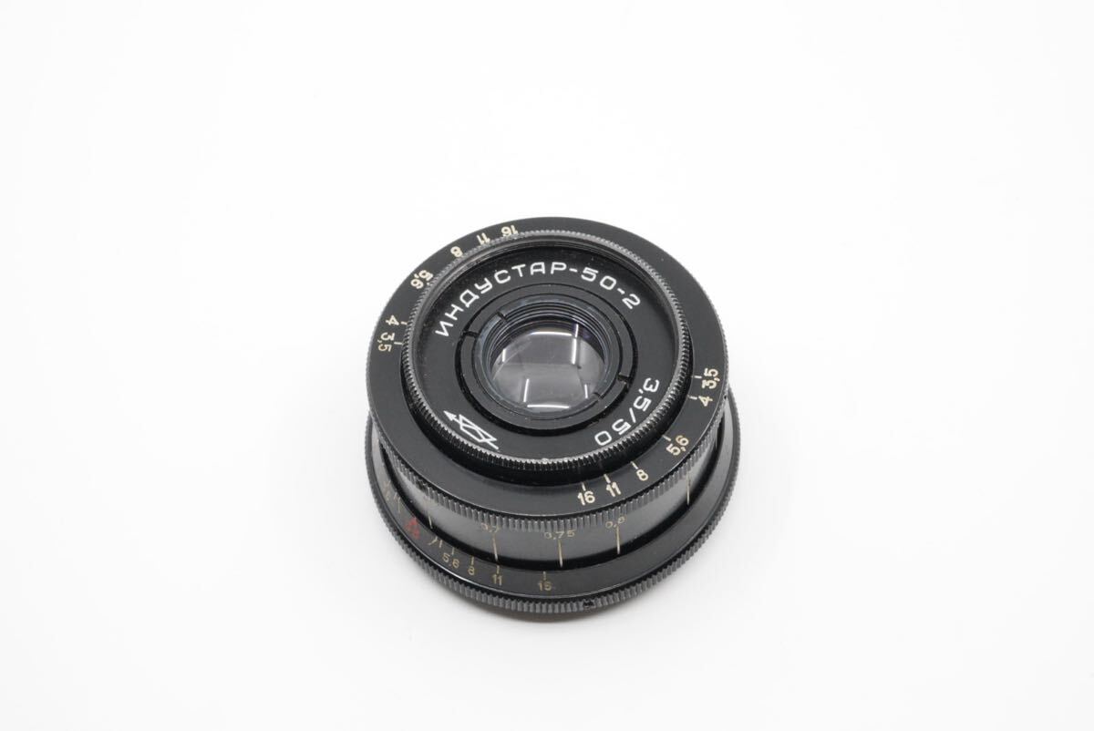 分解清掃済 Industar-50-2 50mm f3.5 M42マウント インダスター50-2 オールドレンズ 単焦点 パンケーキレンズ 34