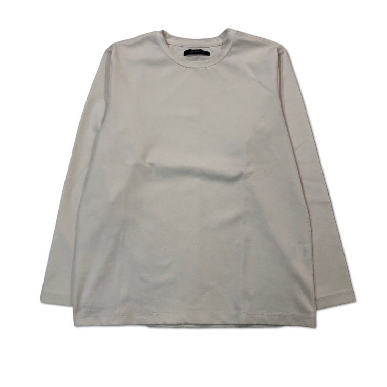 2503F-111 メンズ NANO UNIVERSE ナノユニバース ホワイト 長袖Tシャツ M 【送料一律！800円】