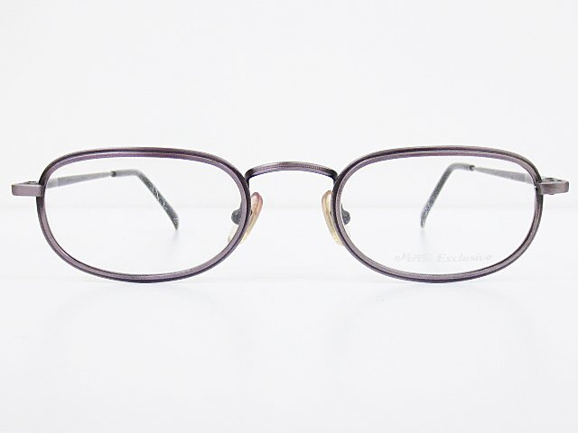 ∞ Monde Exclusive 眼鏡 メガネフレーム 1359 46□18-138 メタル フルリム パープル □H8