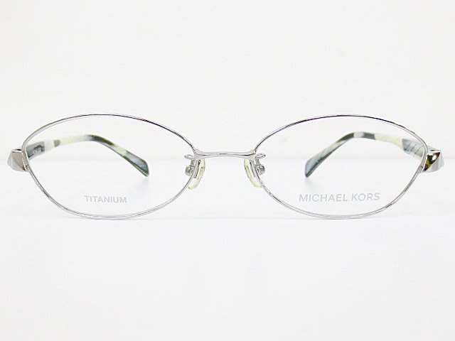 ∞ MICHAEL KORS マイケルコース 眼鏡 メガネフレーム MK18210 54□16-140 メタル チタン フルリム シルバー 日本製 □H8