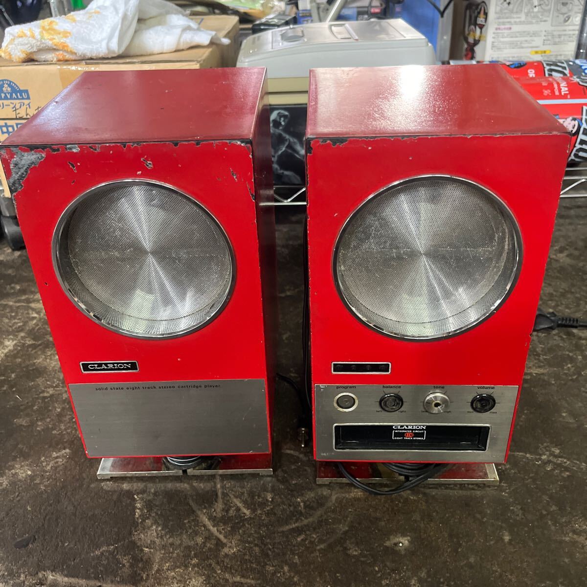 レトロ　アンティーク　8トラ　ラジカセ　昭和　ジャンク　カセット　HA-206B
