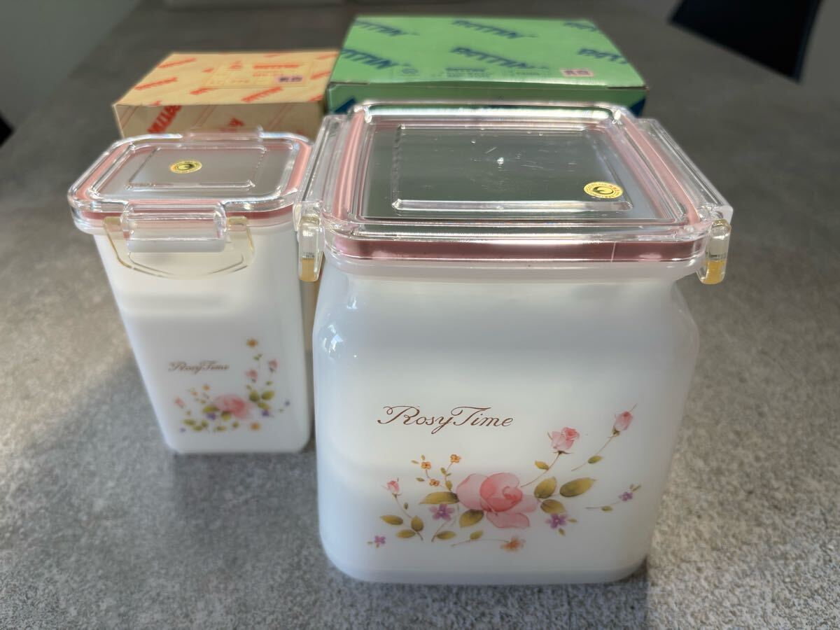新品　 PATTIN パッチン　パッチン保存ケース　ワールド印　保存容器 キャニスター 昭和レトロ　 容器　MS-51 MP-200 レトロ