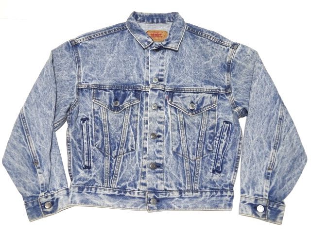 Levi's 80s vintage original 57514 DENIM TRUCKER JACKET L size / リーバイス ケミカル デニム トラッカージャケット USA製 メンズ