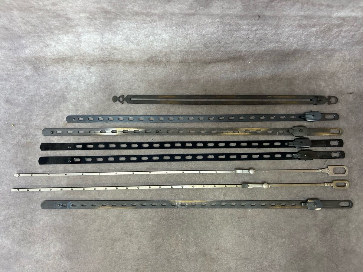 自在掛 まとめ売り 8本 金属製 茶道具 掛軸を飾る道具 中古品 高さ調節