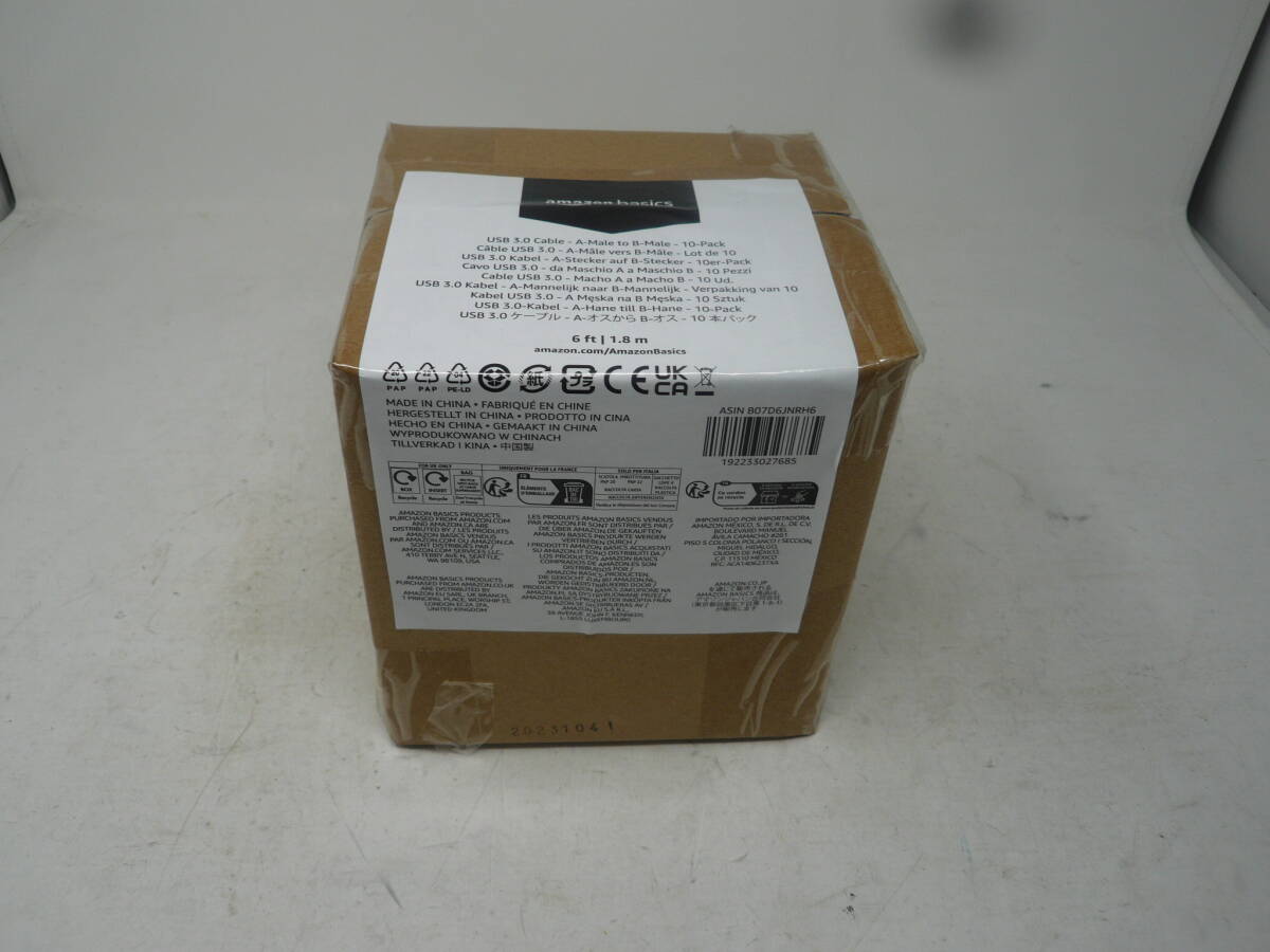 未開封ジャンクUSB3.0ケーブルAオスからBオス10本　6FT1.8ｍ【V-333】送料無料（北海道・沖縄・離島佐川急便中継料金がかかる地域は除く）