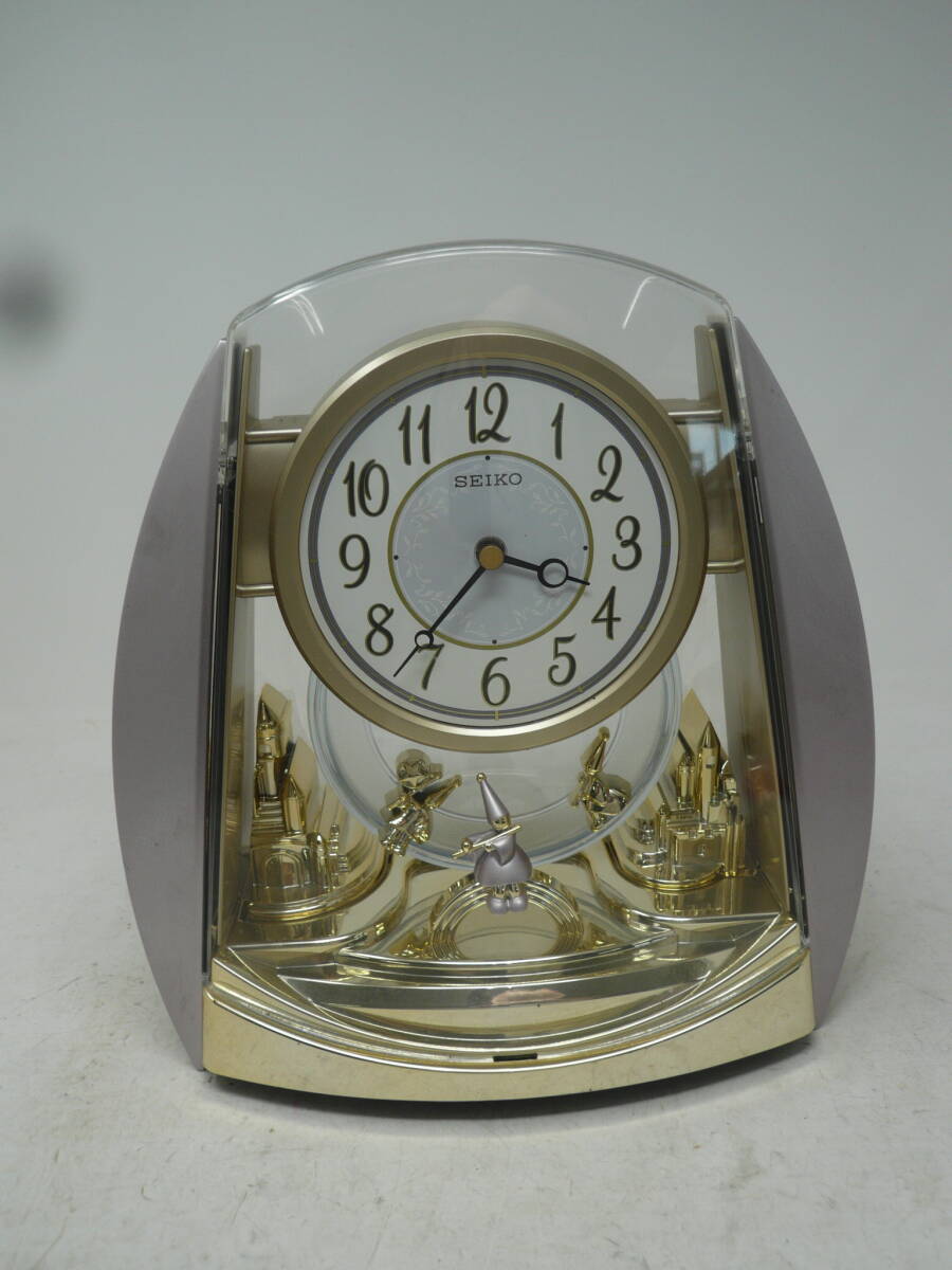 中古　SEIKO　 セイコータイムクリエーションPW419G　置時計【B-429】送料無料（北海道沖縄離島佐川急便中継料金がかかる地域は除く）