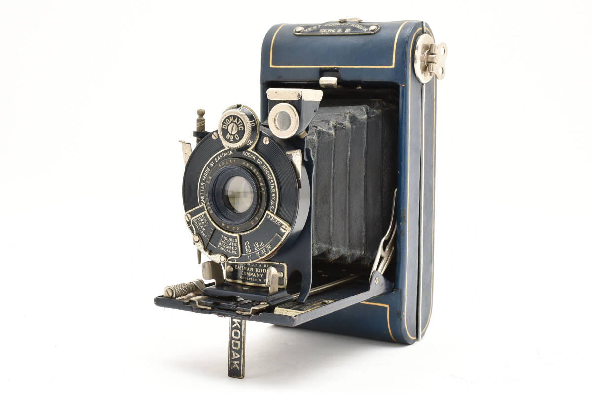 希少＊VANITY KODAK VEST POCKET KODAK SERIES III 83mm F6.3 バニティー ベスト ポケット コダック ブルー