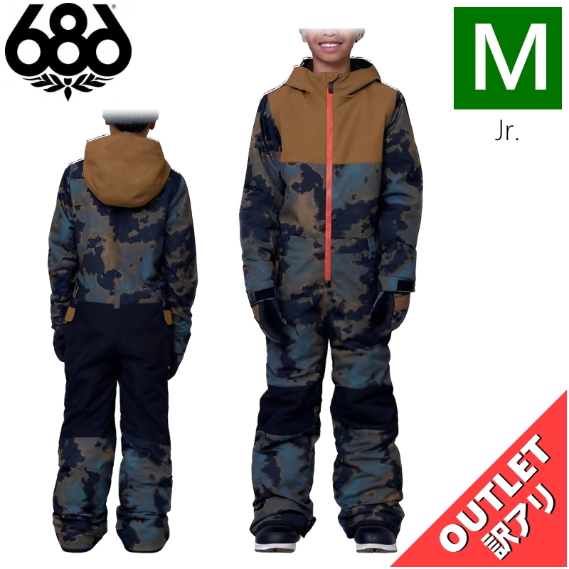 【OUTLET】24 ジュニア[Mサイズ] 686 SHAZAM ONE-PIECE BREEN NEBULA COLORBLOCK 子供 スノーボード スキー スノボ ワンピース 正規品