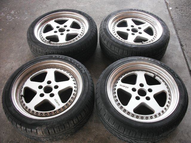 『B271』Y31 VG20DET セドリック CEDRIC FD3S FC3S ? RX7 RX-7 用 5H 114,3 7JJ 33 8JJ 31アルミホイール Stern no380 個人宅発送不可商品