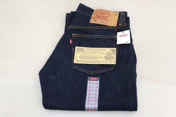 【未使用】【デッドストック】USA製 Levi's リーバイス 501 W32 L34 デニム 米国製 553刻印 オールドデニム ③