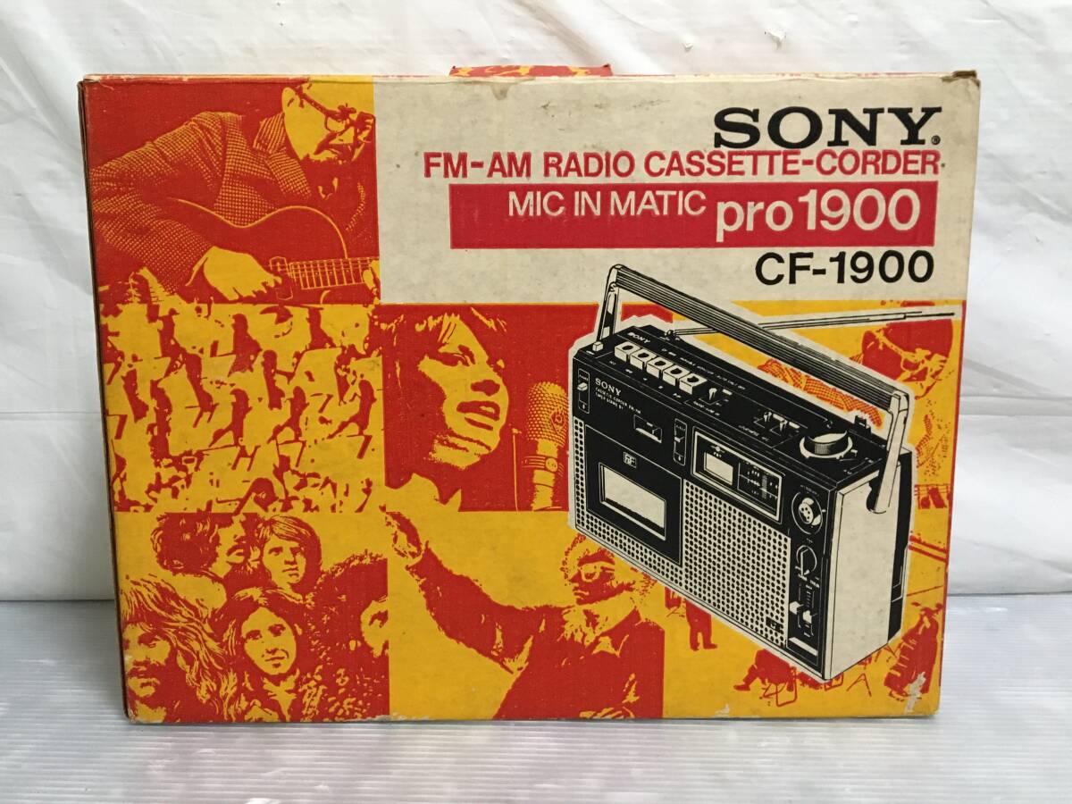 □ L609 □ FMAM確認済 SONY CF-1900 pro 1900 ラジカセ カセットレコーダー ラジオカセットレコーダー ソニー ジャンク