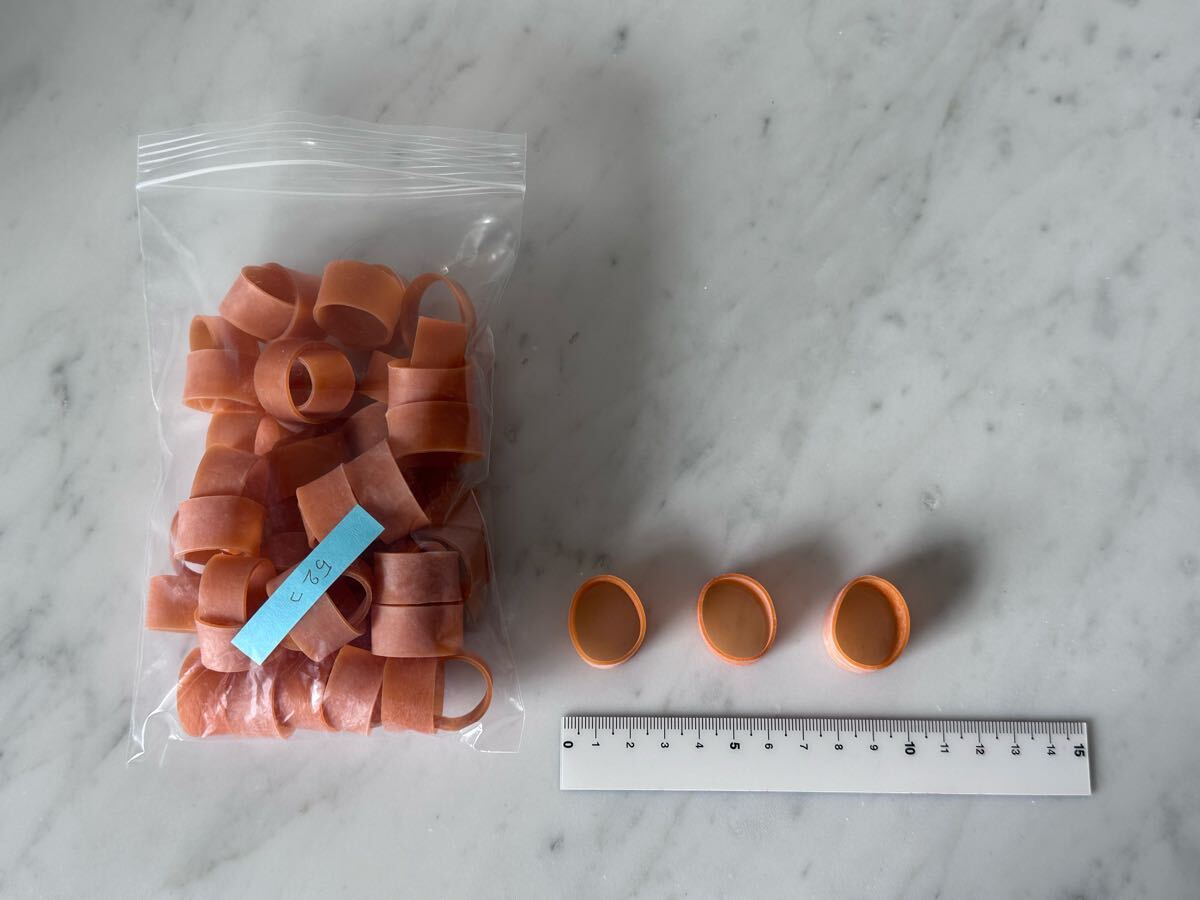 ☆幅広　輪ゴム　50個　太い輪ゴム　折径33くらい　切幅13くらい ドリンクシンデレラフィット☆