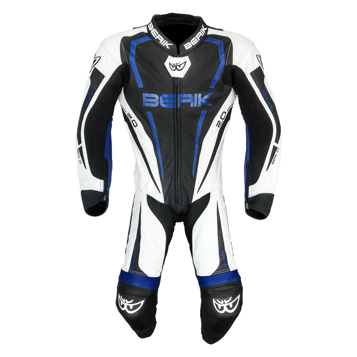 MFJ公認 BERIK ベリック レーシングスーツ LS1-171334-BK BLUE 58サイズ(4XL相当)サーキット ツーリング 【バイク用品】