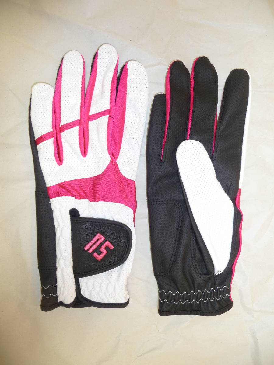 ホワイト・ピンク Mサイズ パークゴルフ グローブ（クール＆ドライ）JPN-030NS　NORTHWAYSPORTS 