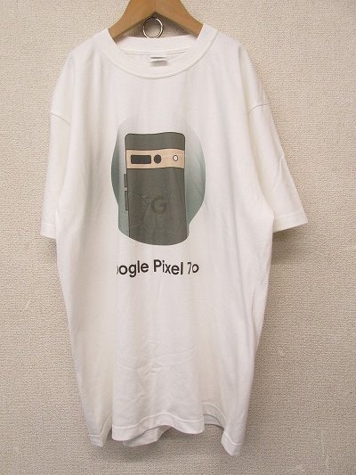 k8130：企業ロゴ google pixel pro 7 Tシャツ L プリントTee グーグルピクセル　：36 