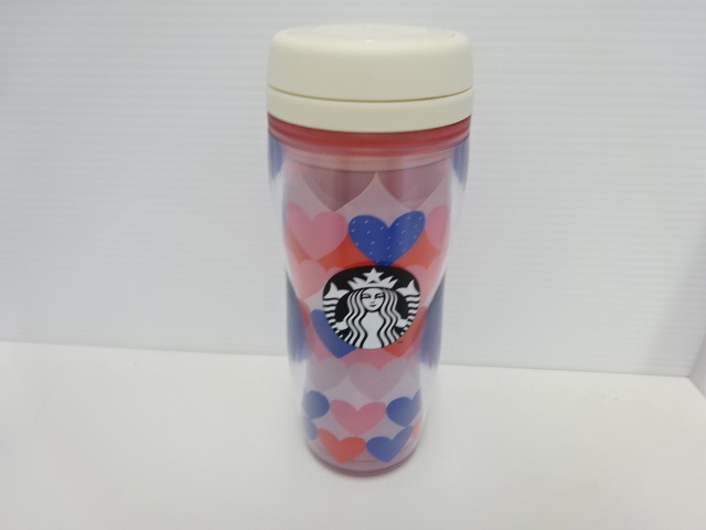 【＃14917】スターバックス　タンブラー　バレンタイン　2022　ボトルトリコロールハート　355ml　スタバ　コレクション