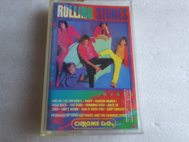 ROLLING STONES　DIRTY WORK　ローリング・ストーンズ　輸入盤　カセットテープ　ヴィンテージ　ｖ070810