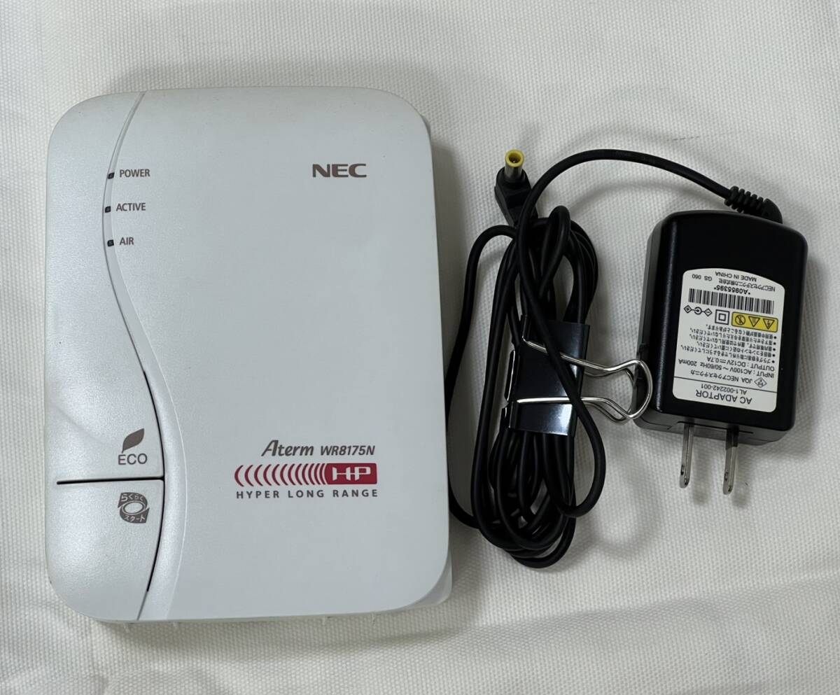 Z6832★1円スタート NEC Aterm WR8175N (HPモデル) 通電のみ確認 本体 ACアダプターのみ HYPER LONG RENGE
