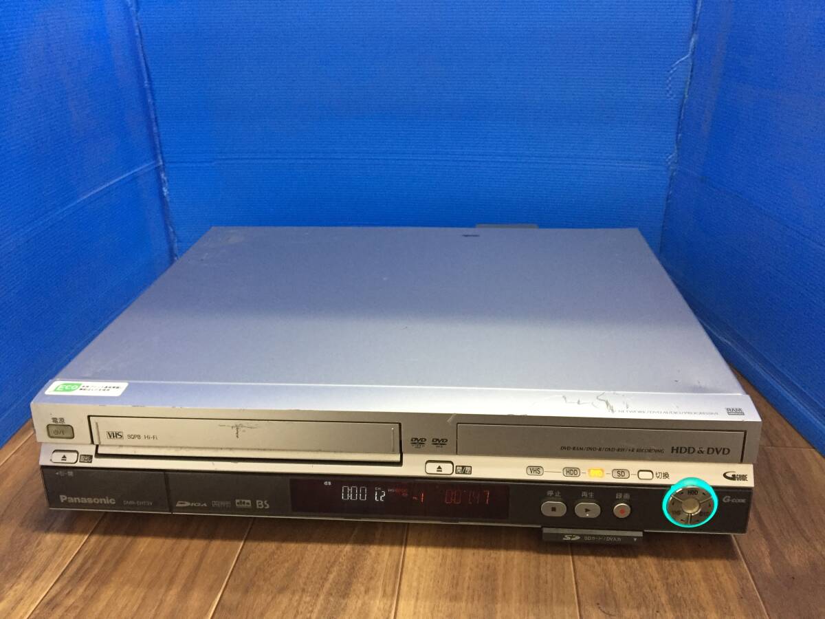 パナソニック DVD/VHS/HDDレコーダー DMR-EH73V 現状中古品8344