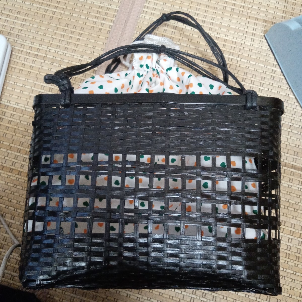 竹かごバッグ