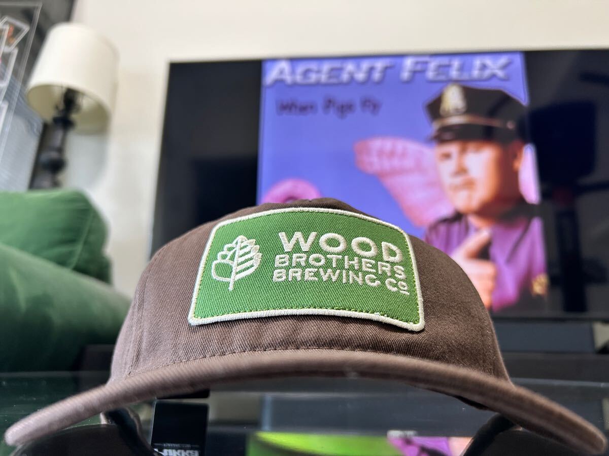 USA CA Wood Brothers Brewing キャップ　ブラウン拍卖
