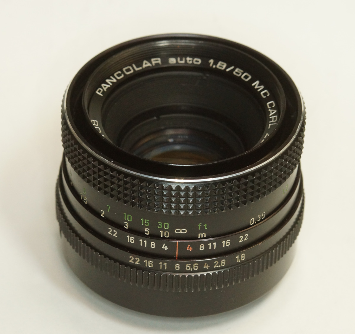 ドイツ製 Carl Zeiss Jena Pancolar auto 1.8/50 MC M42 87N-608 マルチコート前期型 80年代