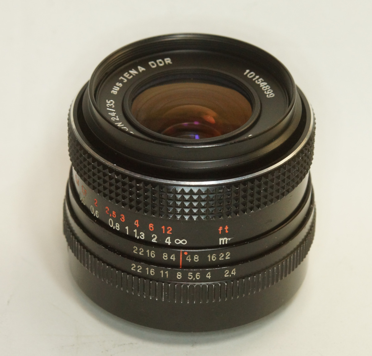 ドイツ製 Carl Zeiss Jena electric MC FLEKTOGON 2.4/35 M42 20NA-899 前期型 輸出仕様 マルチコート Red MC 