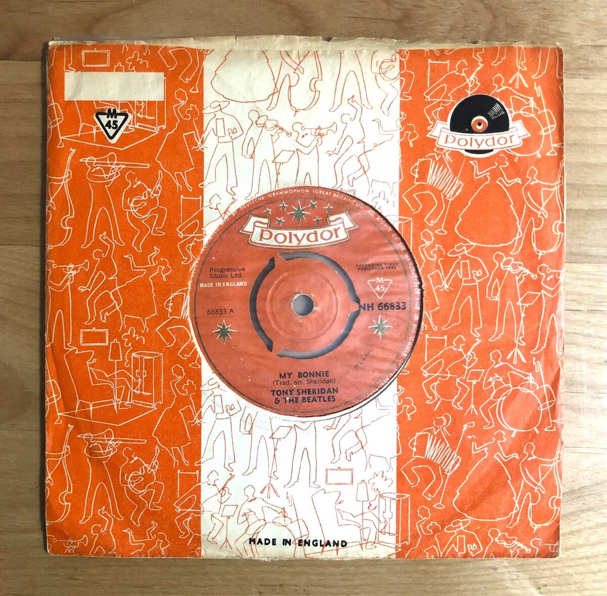 【UK-ORIGINAL 1st Pressing! POLYDOR ORANGE SCROLL】 TONY SHERIDAN & THE BEATLES / MY BONNIE (NH 66833) ザ・ビートルズ オリジナル盤