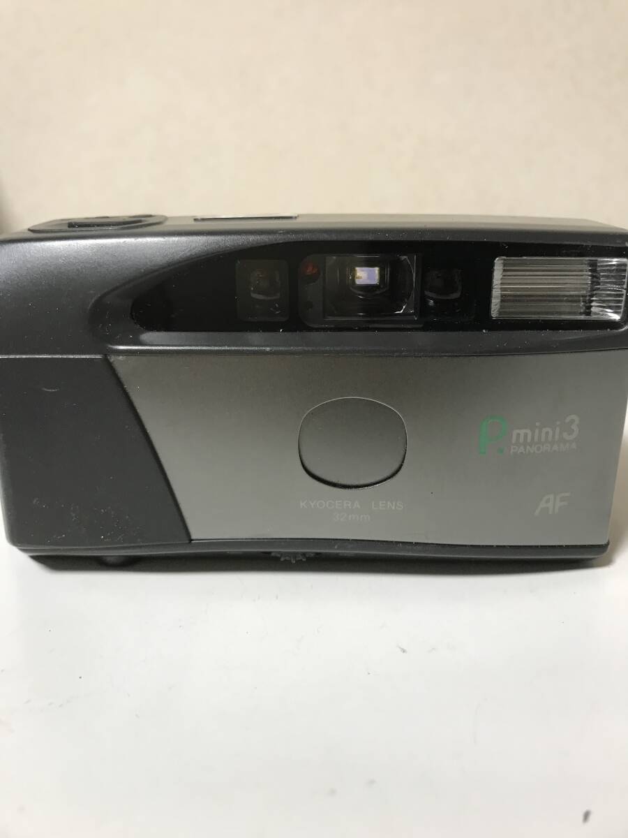 ジャンク　後ろ開閉部閉まらず　KYOCERA 京セラ　P.mini 3 パノラマ　AF 32mm 【CM6072503】