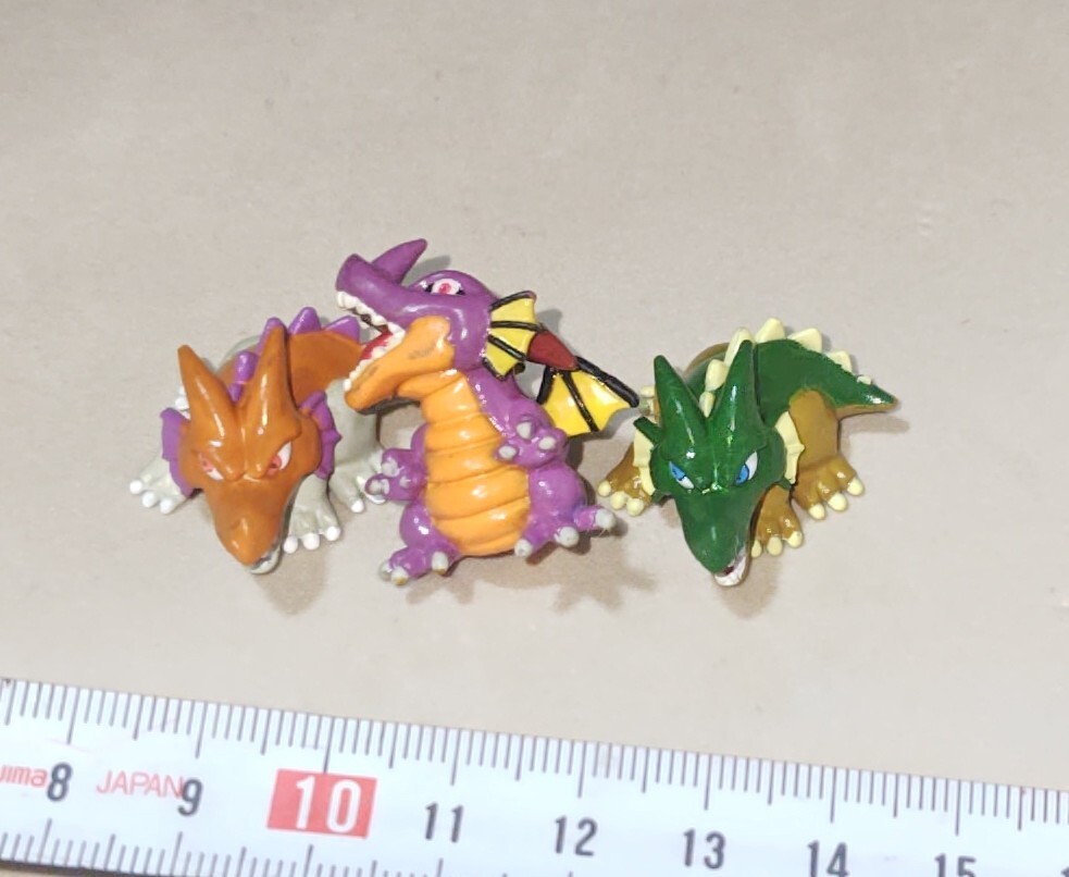絶版 ドラゴンクエスト バスボールフィギュア ダースドラゴン 竜王 りゅうおう スクウェア・エニックス DRAGONQUEST ミニ人形 3種 セット