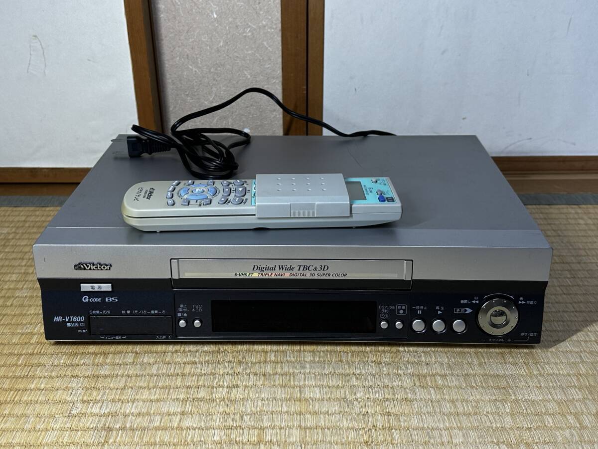 JVC Victorビクター ビデオカセットレコーダー HR-VT600 VHSビデオデッキ