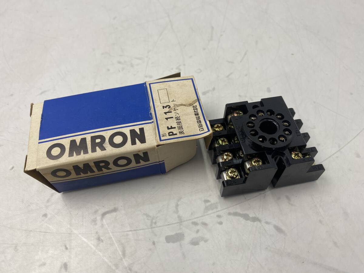 7/31 OMRON PF113 表面接続ソケット 立石電機 電子部品(中古/現状品/動作未確認)