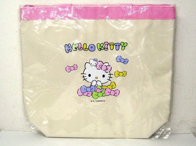 未使用 ☆ Hello Kitty ハローキティ ☆ 可愛い 保冷バッグ トートバッグ エコバック 買い物 ショッピングバッグ ☆ ピンク