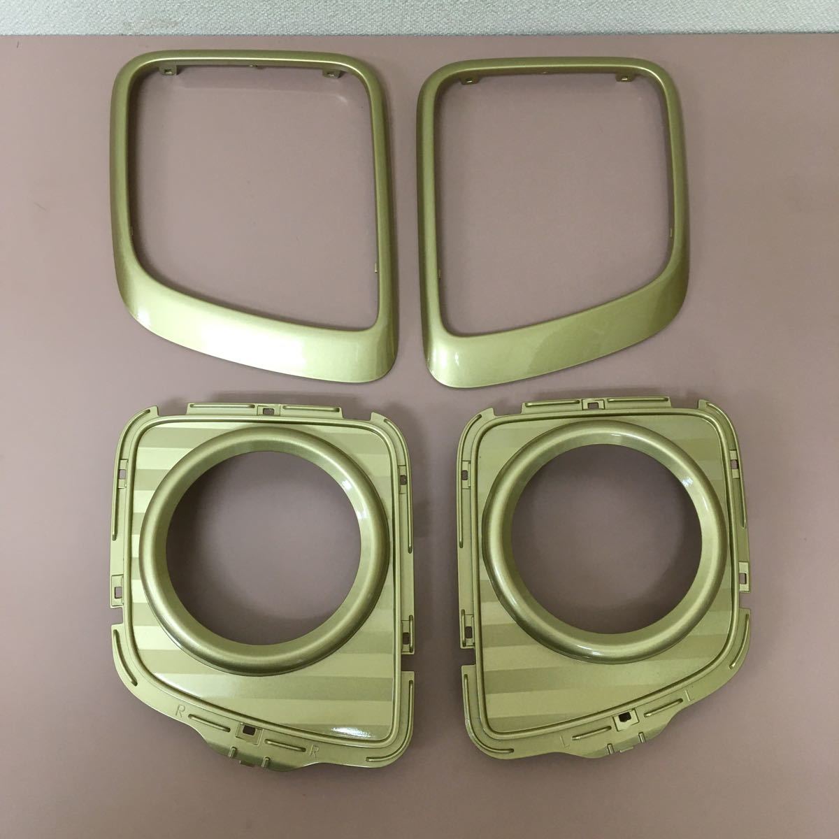 DA17W★エブリィワゴン★ 純正 左右 フォグランプカバー ☆新品購入塗装後未使用品★zweヘリオスゴールドパールメタリック塗装済み 