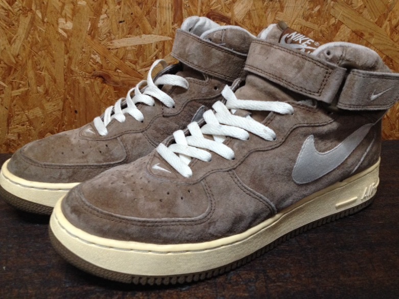 希少　ナイキ エアフォース１ミッド SC スウェード チョコレートクリーム us10 28cm NIKE AIR FORCE 1 MID SC ブラウン　ウィート茶色