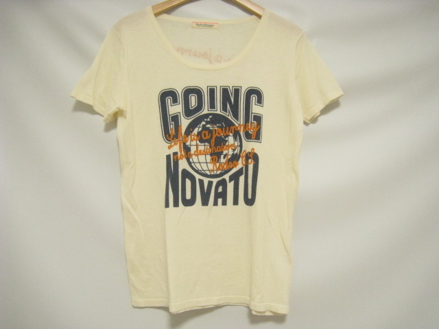 RCWB RODEO CROWNS ロデオクラウンズ トップス カットソー ニット 半袖 Tシャツ クルーネック アイボリー サイズ2