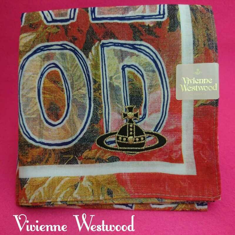 【未使用新品】　Vivienne Westwood　ヴィヴィアン　ウエストウッド　ハンカチ　28　8639