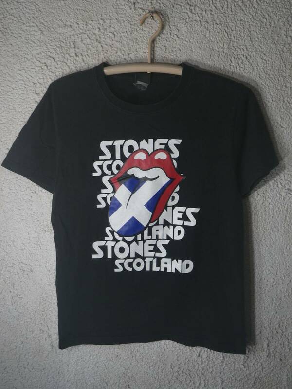to1136　GTS The Rolling Stones　ローリングストーンズ　スコットランド　ロゴ　プリント　tシャツ　人気 ビンテージ　ハード　ロック