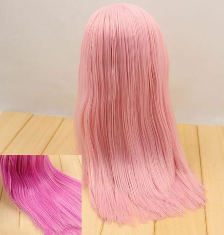bl027【Blytheカスタム】ピンク頭髪、温めるとピンクに変化