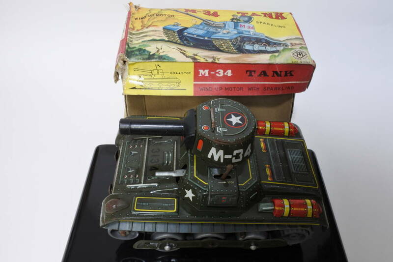 懐かしい60年代おもちゃ ブリキ Ｍ－３４ 戦車・タンク 日本製 ④