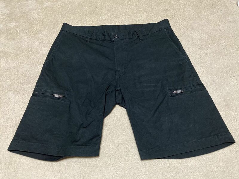 ラウンジリザード　ショート　パンツ　GROSGRAIN STRETCH SHORT PANTS サイズ1 ブラック　6815