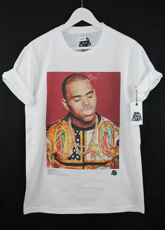 【新品】Chris Brown クリスブラウン Tシャツ Lサイズ ヒップホップ R&B F.A.M.E ヒップホップ Hiphop ラップT ラップ