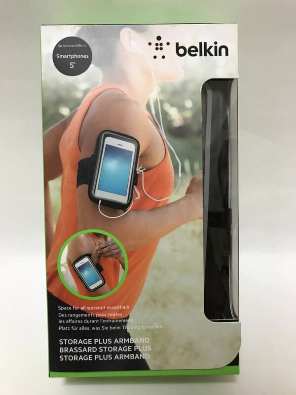 BELKIN スマートフォン用［5インチ／iPhone 6s・6］　Storage Plus アームバンド　Sサイズ　F8W669btC00 未使用品