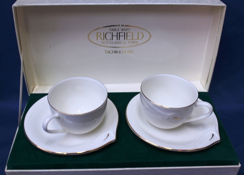 (0703)　たち吉　ヴァンセーヌ　RICHFIELD　コーヒー　カップ＆ソーサー　品番：MR-861