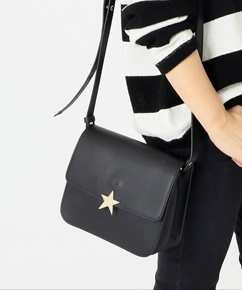 値下げ★RIKA BY ULRIKA RUNDGREN レザー ショルダーバッグ　STAR BAG ブラック　黒　ドゥーズィエムクラス