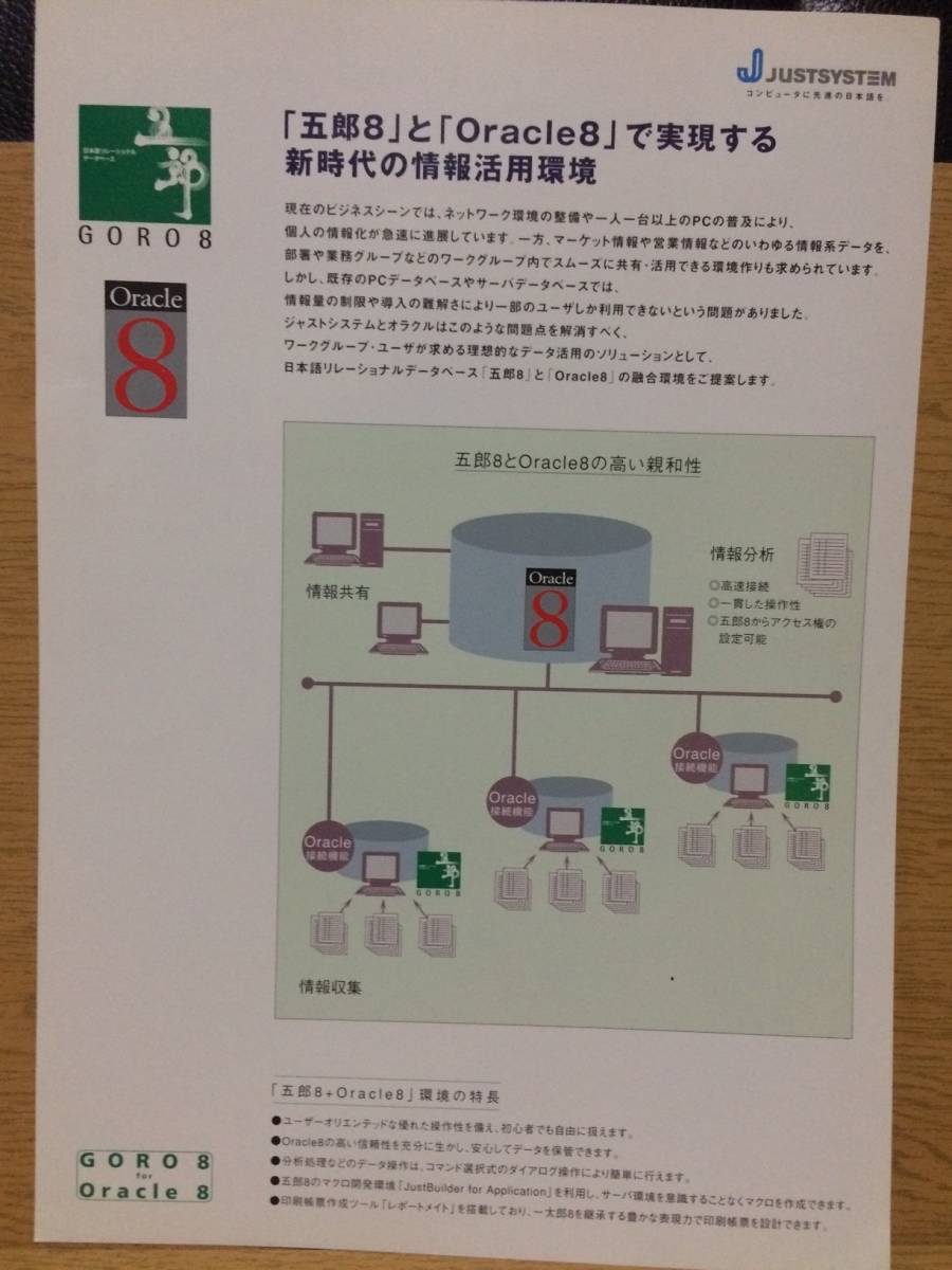 チラシ 五郎８ ジャストシステム GORO8