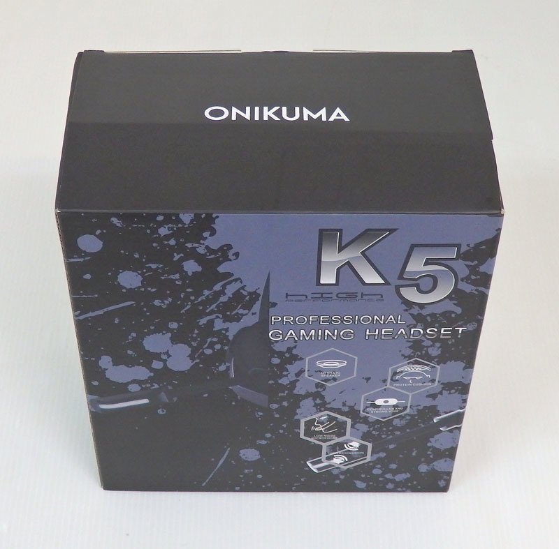 ジャンク品 ゲーミングヘッドセット ONIKUMA K5 ブラック/シルバー オニクマ ヘッドホン